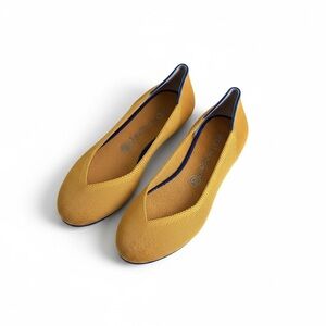 Rothy’s Round Toe Flats – Lemon Drop – Sz 8 – New in Box (Retired Color)